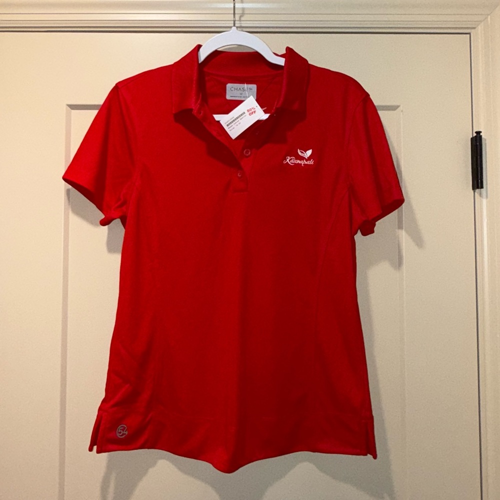 NBW Kaanapali Women's Vibrant Red Golf Polo Shirt
